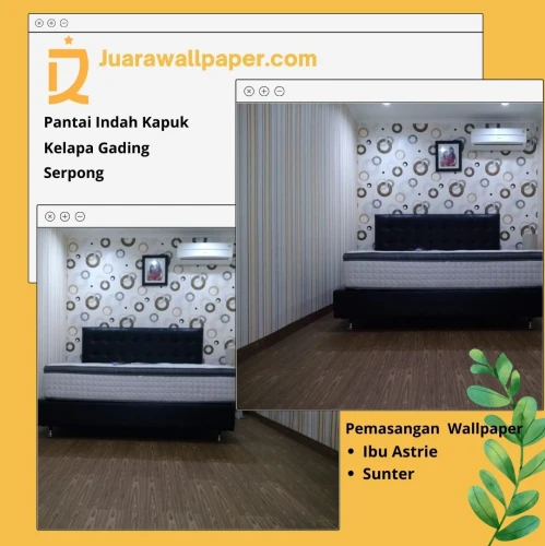 Project PEMASANGAN WALLPAPER IBU ASTRIEDANAU SUNTER 10