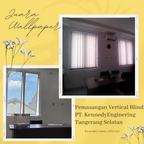 Project Pemasangan Vertical Blind PT Kennedy EngineringTangSel 