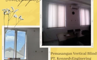 Pemasangan Vertical Blind PT Kennedy EngineringTangSel